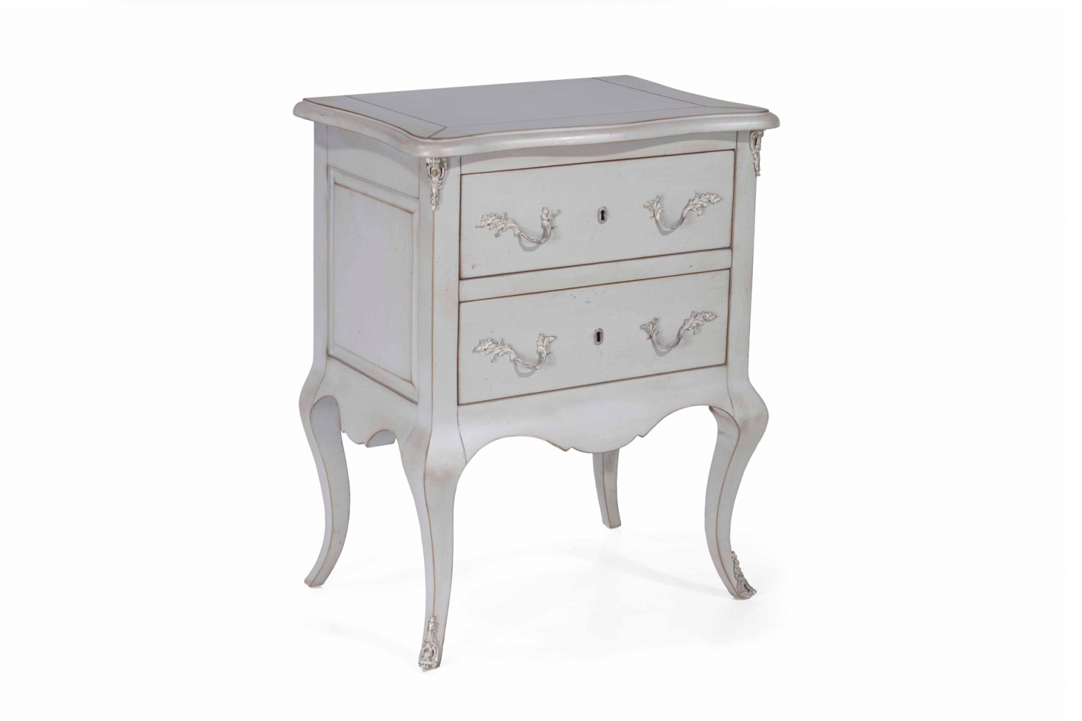 Bedside Table in Antique Grey Bedside Tables