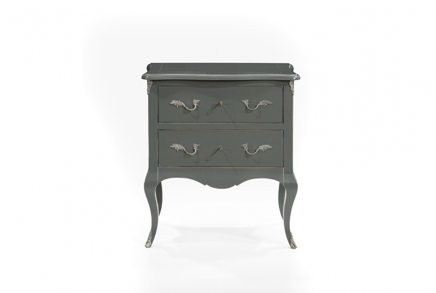 Bedside Table in Antique Grey Bedside Tables
